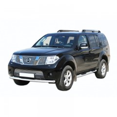 Защита переднего бампера «Труба» (d63,5) для Nissan Pathfinder (2010-2014)(Окрашенное)