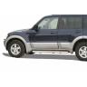Защита порогов (d76) для Mitsubishi Pajero III (2000-2006)(Нерж. Сталь) купить недорого с доставкой в Санкт-Петербург