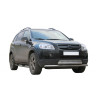 Защита порогов «Труба с проступью» (d76) для Chevrolet Captiva (2006-2013)(Нерж. Сталь) купить недорого с доставкой в Санкт-Петербург