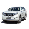 Защита переднего бампера «Труба двойная» (d63,5) для Toyota Land Cruiser Prado 150(Нерж. Сталь) купить недорого с доставкой в Санкт-Петербург