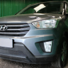 Защита радиатора "Standart" Hyundai Creta чёрная купить недорого с доставкой в Санкт-Петербург