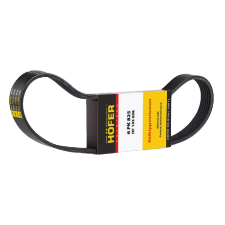 ремень генератора 6рк825 hoffer для b@3 2190, 2191 гранта, 1117-1119 К@ЛИН@ с дв. 21116 1.6 8 кл. купить недорого с доставкой в Санкт-Петербург