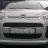 Защита радиатора "Standart" Citroen C3 Picasso (2012-2016) чёрная купить недорого с доставкой в Санкт-Петербург