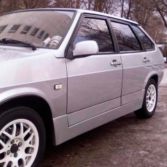 Накладки на пороги &quot;Miller&quot; с накладками на двери для B@3 2109