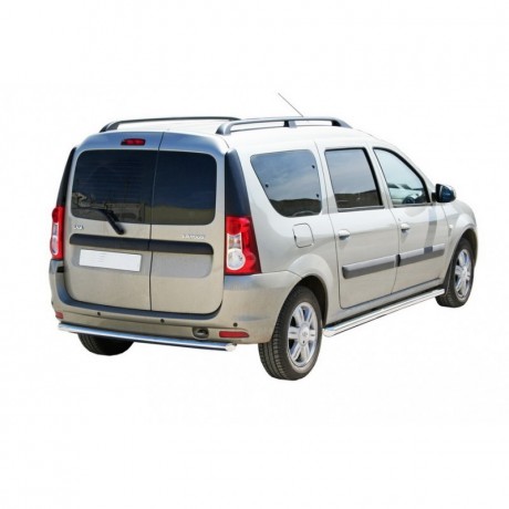 Защита порогов «Труба» для L@DA L@ЯGUS (d63,5)(Окрашенное) купить недорого с доставкой в Санкт-Петербург