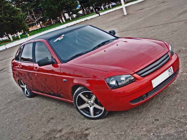 Накладки на фары (реснички) широкие B@3 2170-2172 "L@DA Prior@" купить недорого с доставкой в Санкт-Петербург