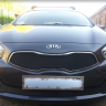Защита радиатора "Standart" Kia Ceed (2012-2015) верх, чёрная купить недорого с доставкой в Санкт-Петербург