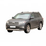 Защита переднего бампера «Труба двойная» (d63,5) для Toyota Highlander (2010-2014)(Окрашенное) купить недорого с доставкой в Санкт-Петербург