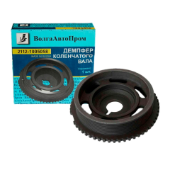Демпфер коленчатого вала 2112 (16 клап.) цельный чугунный 2112-1005058