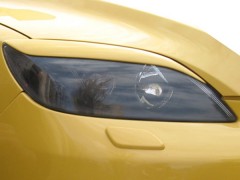 Накладки на фары (реснички) средние var №2 для Mazda 3 Hatchback (2004-2009)