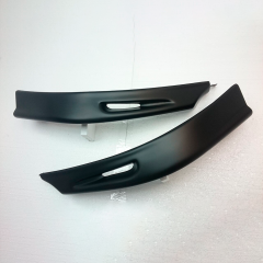 Накладки (клыки) на передний бампер для Mazda 3, хэтчбэк (2003-2009), глянец