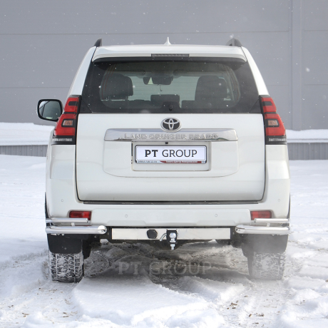 ТСУ /съемный квадрат/ с НЕРЖ накладкой TOYOTA LAND CRUISER Prado 150 2009-/ LC Prado 120 2002-2009/ LEXUS GX 460 2010-2013 купить недорого с доставкой в Санкт-Петербург