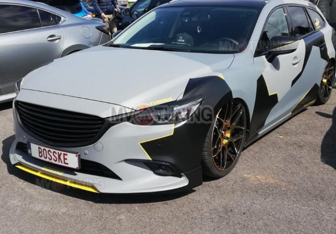 Спойлер-Вставка между клыками "SkyActivSport" для Mazda 6 (2015-н.в.) купить недорого с доставкой в Санкт-Петербург