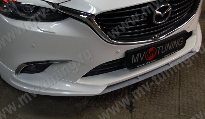 Спойлер-Вставка между клыками "SkyActivSport" для Mazda 6 (2015-н.в.) купить недорого с доставкой в Санкт-Петербург