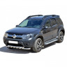 Защита порогов «БУМЕР» алюминиевая с резинкой для Renault Duster (2011-н.в.) купить недорого с доставкой в Санкт-Петербург