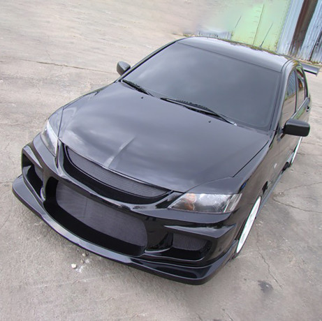 Бампер передний в стиле "INGS Extreem" для Mitsubishi Lancer IX (2003-2009) купить недорого с доставкой в Санкт-Петербург