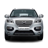 Защита переднего бампера двойная d63/51мм ШАГРЕНЬ (ППК) LIFAN X60 (2012-2016 г.в.) купить недорого с доставкой в Санкт-Петербург