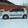 Накладки на пороги "Mugen style" для Hyundai Getz купить недорого с доставкой в Санкт-Петербург