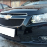 Защита радиатора "Standart" Chevrolet Cruze (2008-2013) верх, чёрная купить недорого с доставкой в Санкт-Петербург