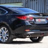 Диффузор заднего бампера var №1 (ровный + стоп сигнал) для Mazda 6 (2013-н.в.) купить недорого с доставкой в Санкт-Петербург