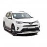 Защита переднего бампера «Труба двойная» (d51) для Toyota RAV4 рестайлинг (2015-н.в.)(Окрашенное) купить недорого с доставкой в Санкт-Петербург