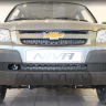Защита радиатора "Standart" B@3 2123 "Chevrolet Niv@" чёрная купить недорого с доставкой в Санкт-Петербург