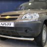 Защита радиатора "Standart" B@3 2123 "Chevrolet Niv@" чёрная купить недорого с доставкой в Санкт-Петербург