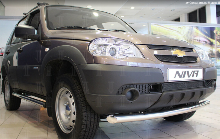 Защита радиатора "Standart" B@3 2123 "Chevrolet Niv@" чёрная купить недорого с доставкой в Санкт-Петербург