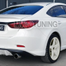 Диффузор заднего бампера var №4 (с килями) для Mazda 6 (2013 - н.в.) купить недорого с доставкой в Санкт-Петербург