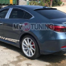 Диффузор заднего бампера var №4 (с килями) для Mazda 6 (2013 - н.в.) купить недорого с доставкой в Санкт-Петербург