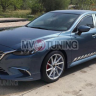 Клыки (накладки) переднего бампера "SkyActivSport" var №3 для Mazda 6 (2015-н.в.) купить недорого с доставкой в Санкт-Петербург