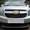 Защита радиатора "Standart" Chevrolet Orlando (2009-2015) верх, чёрная купить недорого с доставкой в Санкт-Петербург