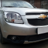 Защита радиатора "Standart" Chevrolet Orlando (2009-2015) верх, чёрная купить недорого с доставкой в Санкт-Петербург