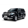 Защита переднего бампера двойная d63/63мм (НПС) Toyota Land Cruiser 200 (2014-н.в.) купить недорого с доставкой в Санкт-Петербург