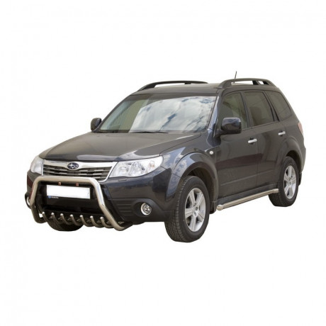 Защита порогов (d63.5) для Subaru Forester (2009-2013)(Окрашенное) купить недорого с доставкой в Санкт-Петербург