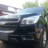 Защита радиатора "Standart" Chevrolet Trailblazer (2012-2015) чёрная купить недорого с доставкой в Санкт-Петербург