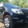 Защита радиатора "Standart" Chevrolet Trailblazer (2012-2015) чёрная купить недорого с доставкой в Санкт-Петербург