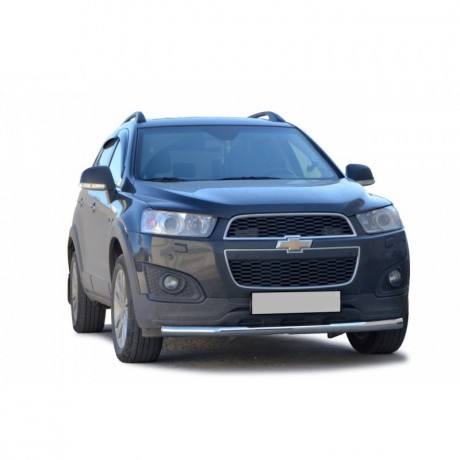 Защита переднего бампера «Труба» (d63,5) для Chevrolet Captiva (2011-2013)(Окрашенное) купить недорого с доставкой в Санкт-Петербург