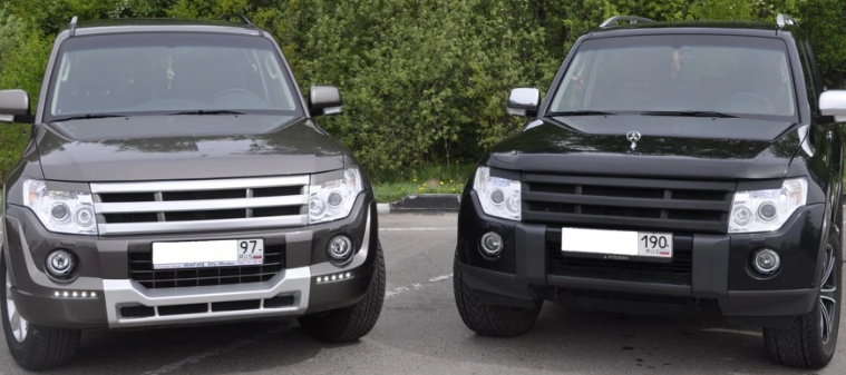 Решетка радиатора "Broomer Design" var №2 для Mitsubishi Pajero 4 (2006-2015) купить недорого с доставкой в Санкт-Петербург