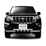 Защита переднего бампера двойная с зубьями d63/63мм (НПС) Toyota Land Cruiser Prado 150 (2013-2016 г.в.) купить недорого с доставкой в Санкт-Петербург