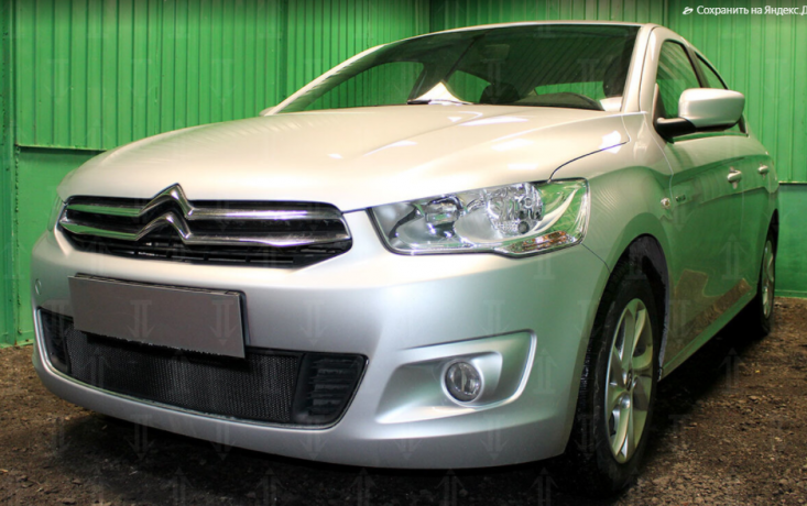 Защита радиатора "Standart" Citroen C-Elysee (2012-2017) чёрная купить недорого с доставкой в Санкт-Петербург