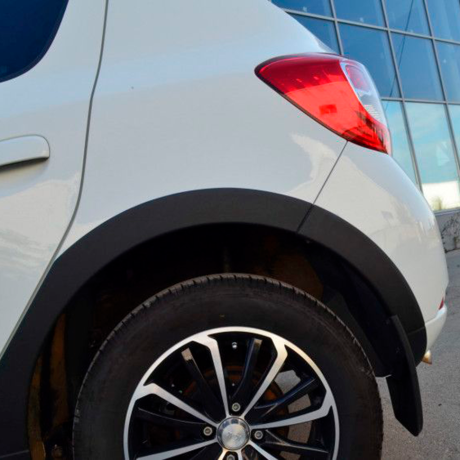 Накладки на арки "KART RS NEW" для Renault Sandero NEW (Без комплектации) купить недорого с доставкой в Санкт-Петербург