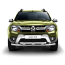 Защита переднего бампера двойная с пластинами d63/63мм (НПС) Renault Duster (2016-н.в.) купить недорого с доставкой в Санкт-Петербург