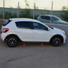 Накладки на пороги "KART RS NEW" для Renault Sandero NEW (Без комплектации) купить недорого с доставкой в Санкт-Петербург