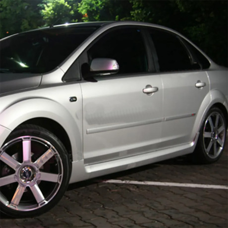 Передняя отдельная часть к порогам "ST" для Ford Focus 2, 5дв. (2004-2011) купить недорого с доставкой в Санкт-Петербург
