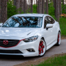 Капот "SkyActivSport" var №1 (с глухими жабрами) для Mazda 6 (2013-н.в.) купить недорого с доставкой в Санкт-Петербург