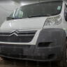 Защита радиатора "Standart" Citroen Jumper (2006-2014) верх, чёрная купить недорого с доставкой в Санкт-Петербург