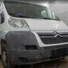 Защита радиатора "Standart" Citroen Jumper (2006-2014) верх, чёрная купить недорого с доставкой в Санкт-Петербург