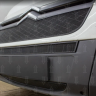 Защита радиатора "Standart" Citroen Jumper (2006-2014) верх, чёрная купить недорого с доставкой в Санкт-Петербург