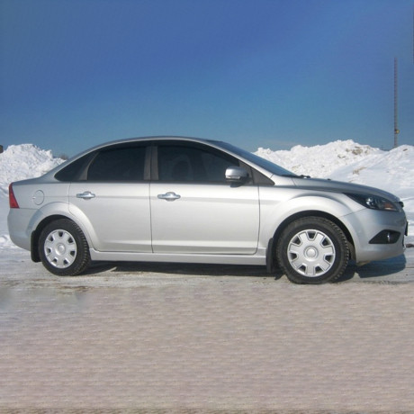 Накладки на пороги "F-1" для Ford Focus 2 (2004-2008 г.в.) купить недорого с доставкой в Санкт-Петербург